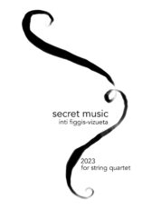 Deckblatt Figgis Vizueta secret music für den FMBHW 2024